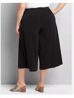 Lane Bryant Black Culottes Dress Pants 22